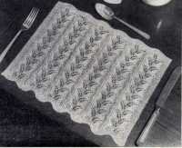 Free Knitting Pattern: Lion® Cotton Patriotic Placemats and Coasters