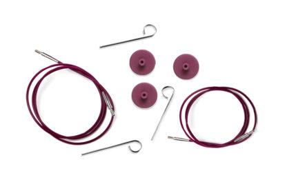 KnitPro Interchangeable Needle Cables - Purple