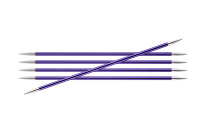 KnitPro Zing Metal Double Point Needles - 3.75mm
