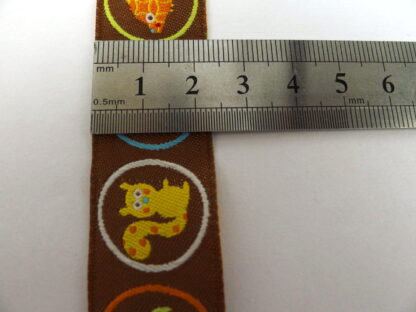 Ribbon - Brown Ground Woodland Creatures