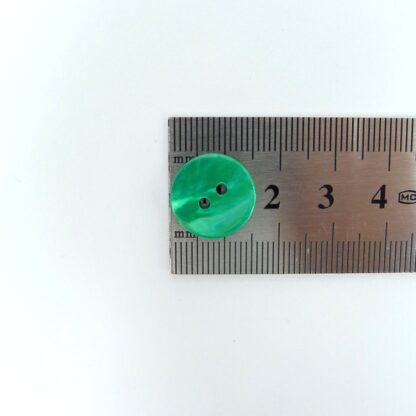 Green Shell Buttons 15mm