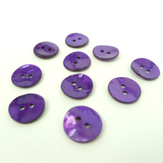 Purple Shell Buttons 15mm