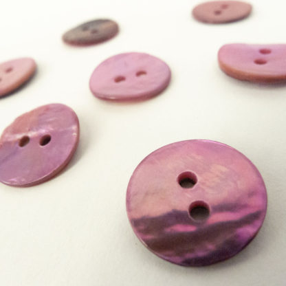 Light Pink Shell Buttons 15mm
