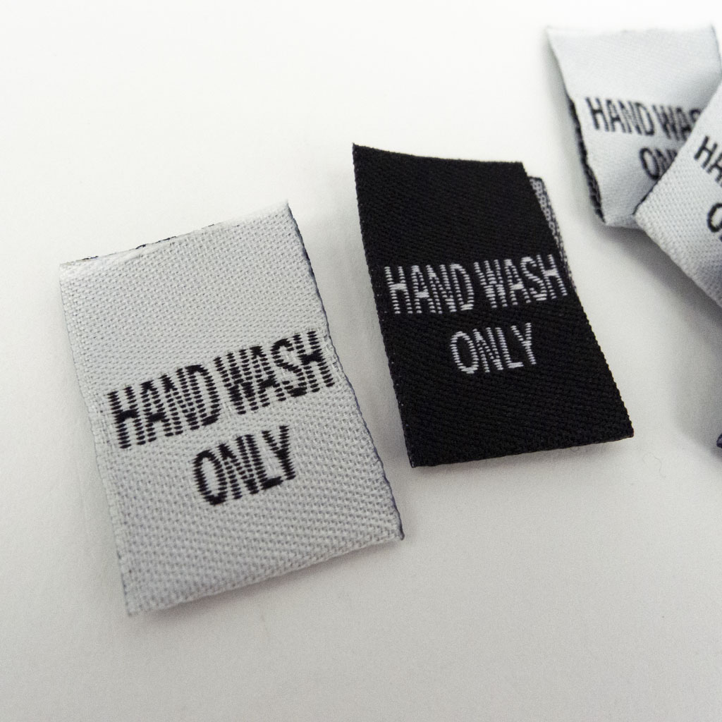 Hand Wash Only Labels