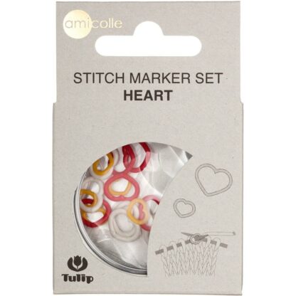 Tulip Heart Stitch Marker Set